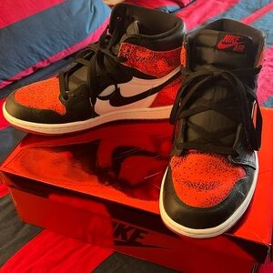 Jordan Highs; red and black color way